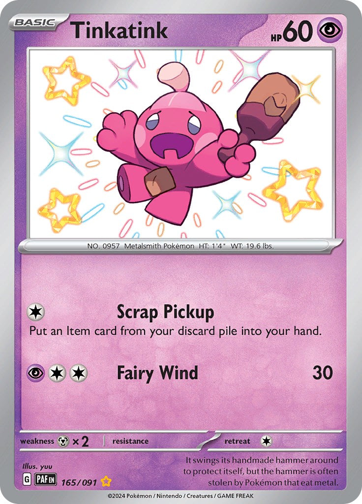 Tinkatink (165/091) [Scarlet & Violet: Paldean Fates] - Pokémon - Card Brawlers | Quebec | Canada |