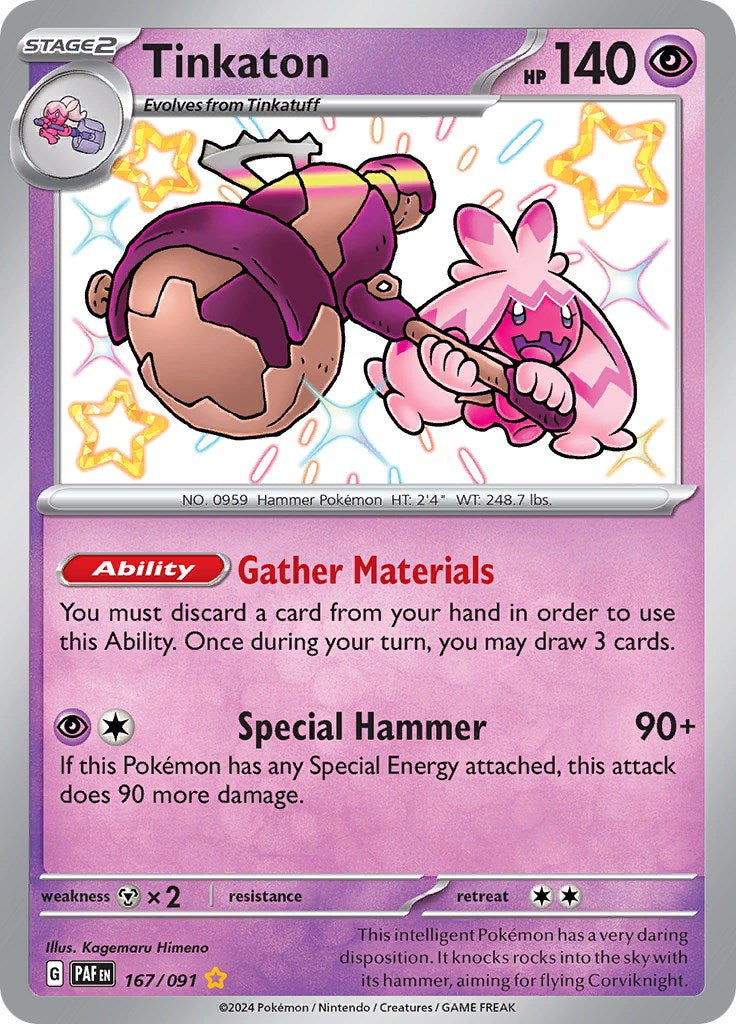 Tinkaton (167/091) [Scarlet & Violet: Paldean Fates] - Pokémon - Card Brawlers | Quebec | Canada |