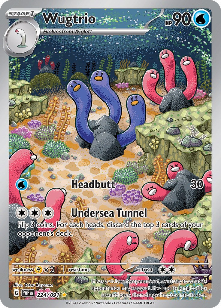 Wugtrio (224/091) [Scarlet & Violet: Paldean Fates] - Pokémon - Card Brawlers | Quebec | Canada |
