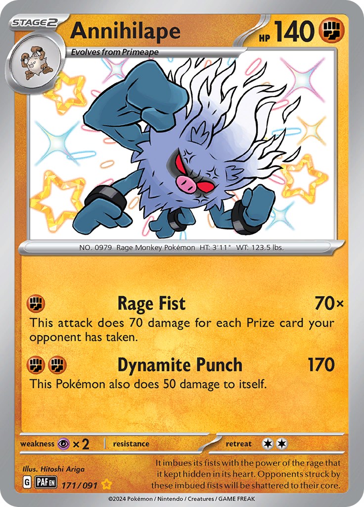 Annihilape (171/091) [Scarlet & Violet: Paldean Fates] - Pokémon - Card Brawlers | Quebec | Canada |
