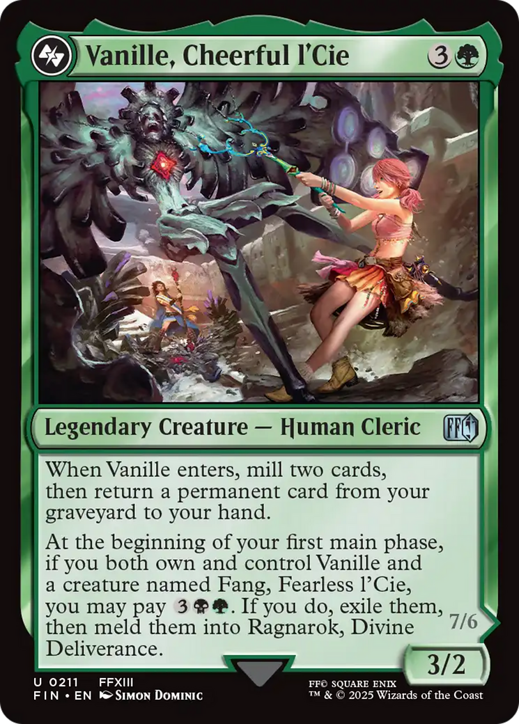 Vanille, Cheerful l'Cie // Ragnarok, Divine Deliverance [FINAL FANTASY] - Magic: The Gathering - Card Brawlers | Quebec | Canada |