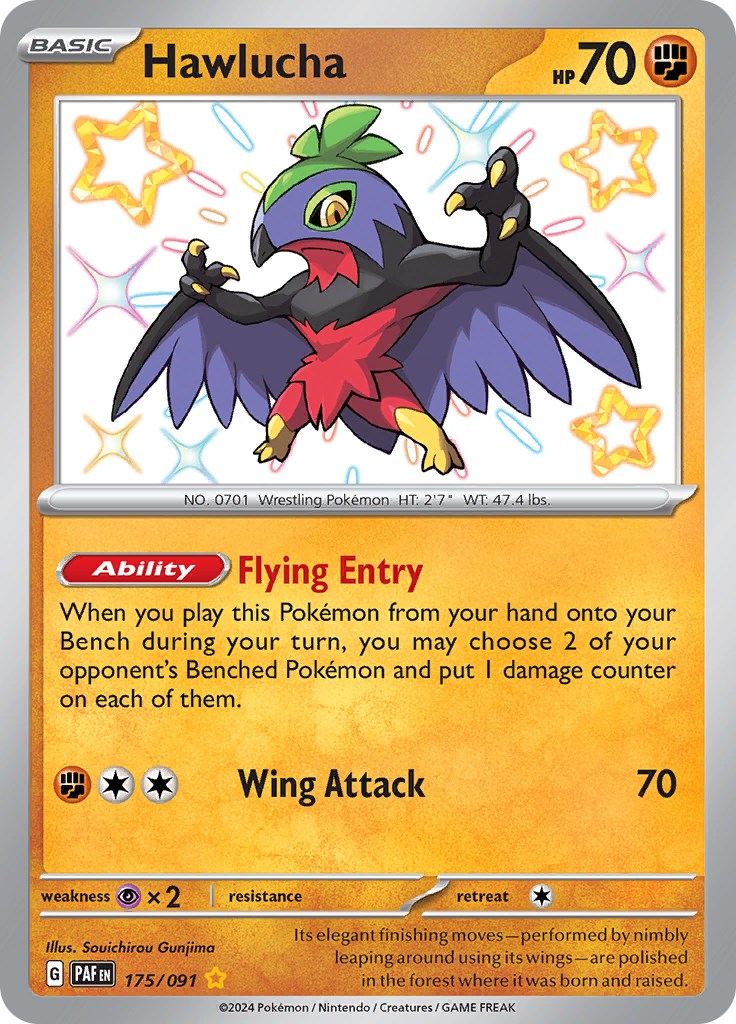 Hawlucha (175/091) [Scarlet & Violet: Paldean Fates] - Pokémon - Card Brawlers | Quebec | Canada |