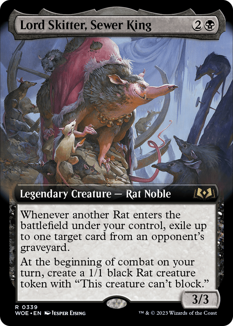 Lord Skitter, Sewer King (Extended Art) [Wilds of Eldraine] - Magic: The Gathering - Card Brawlers | Quebec | Canada |
