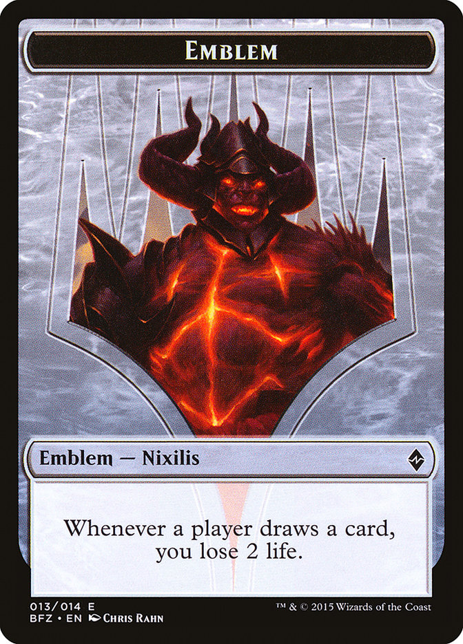Ob Nixilis Reignited Emblem [Battle for Zendikar Tokens] - Magic: The Gathering - Card Brawlers | Quebec | Canada |