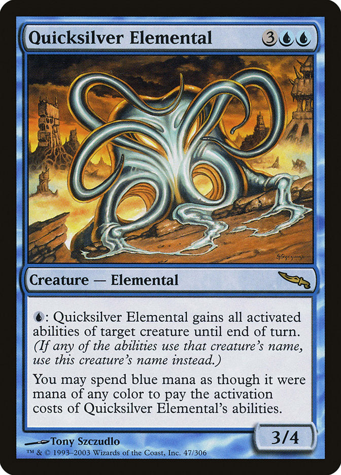 Quicksilver Elemental [Mirrodin] - Magic: The Gathering - Card Brawlers | Quebec | Canada |