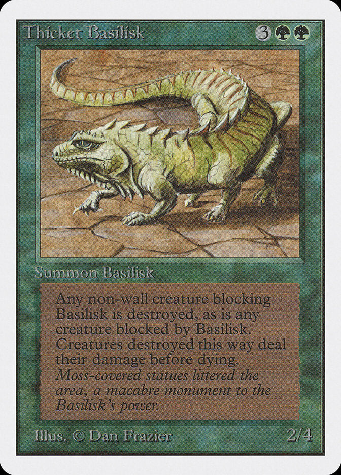 Thicket Basilisk [Unlimited Edition] - Magic: The Gathering - Card Brawlers | Quebec | Canada |