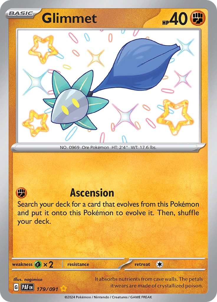Glimmet (179/091) [Scarlet & Violet: Paldean Fates] - Pokémon - Card Brawlers | Quebec | Canada |