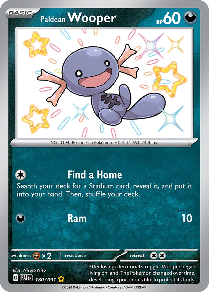 Paldean Wooper (180/091) [Scarlet & Violet: Paldean Fates] - Pokémon - Card Brawlers | Quebec | Canada |