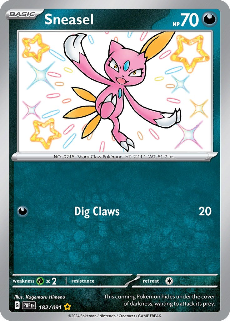 Sneasel (182/091) [Scarlet & Violet: Paldean Fates] - Pokémon - Card Brawlers | Quebec | Canada |