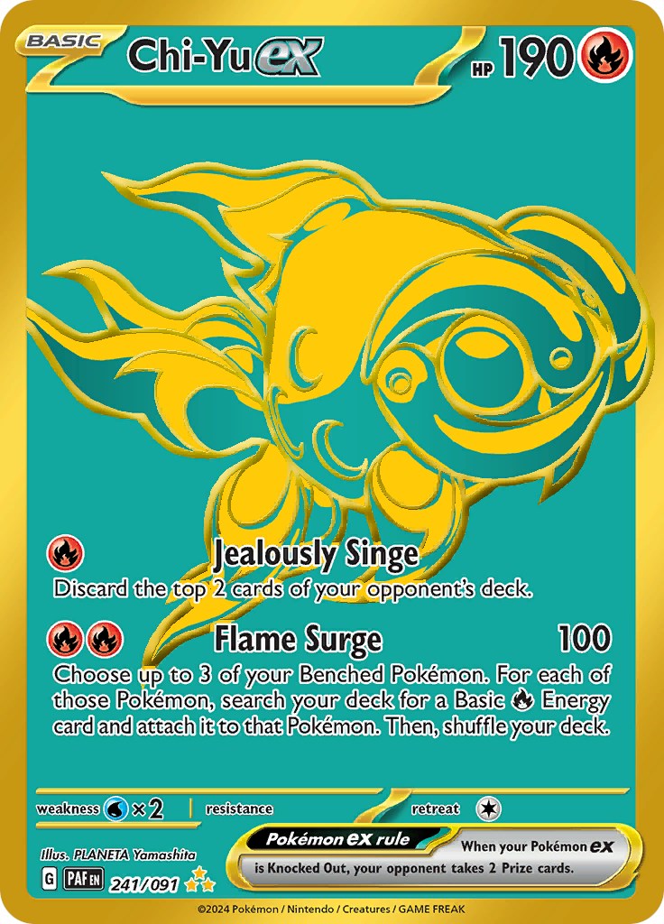 Chi-Yu ex (241/091) [Scarlet & Violet: Paldean Fates] - Pokémon - Card Brawlers | Quebec | Canada |