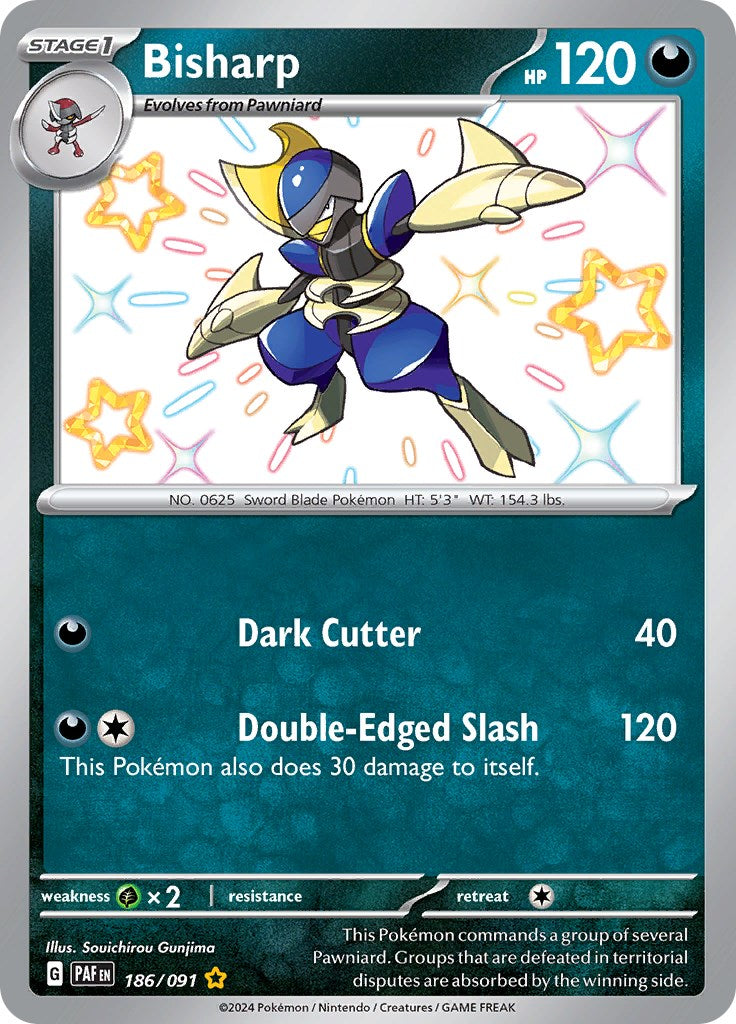Bisharp (186/091) [Scarlet & Violet: Paldean Fates] - Pokémon - Card Brawlers | Quebec | Canada |