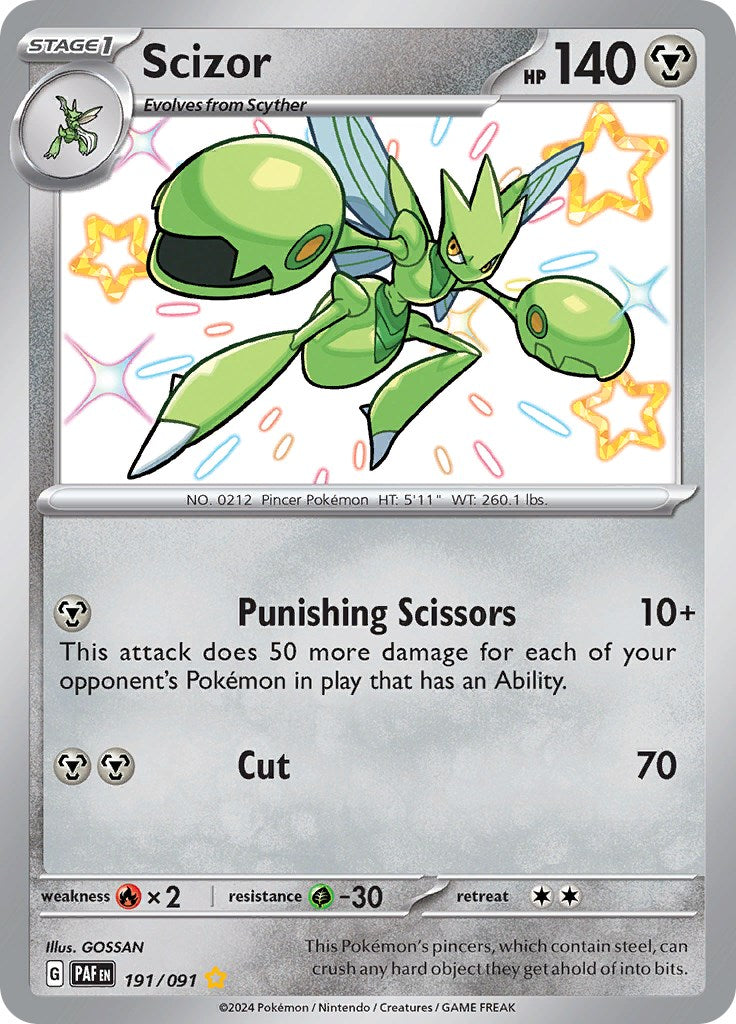 Scizor (191/091) [Scarlet & Violet: Paldean Fates] - Pokémon - Card Brawlers | Quebec | Canada |