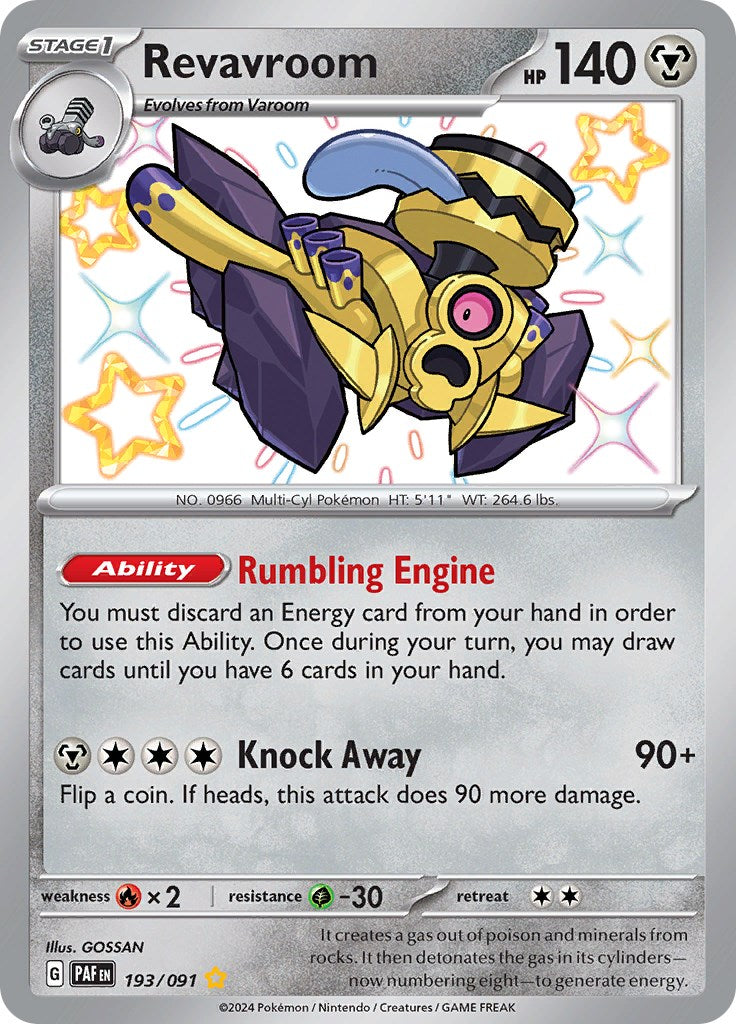 Revavroom (193/091) [Scarlet & Violet: Paldean Fates] - Pokémon - Card Brawlers | Quebec | Canada |