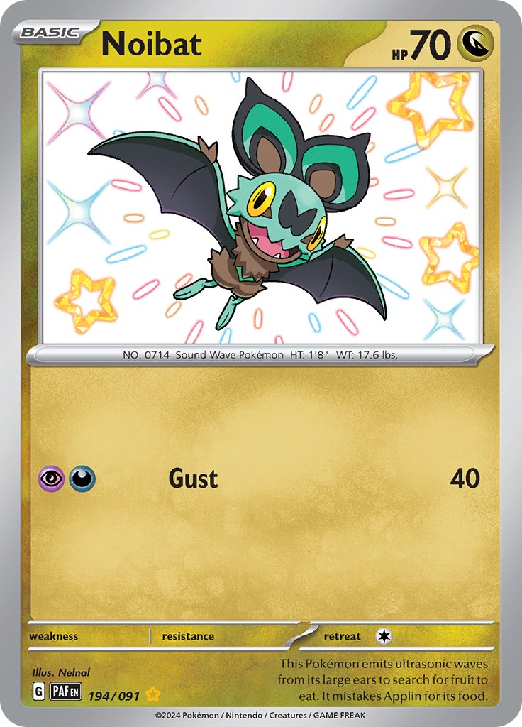 Noibat (194/091) [Scarlet & Violet: Paldean Fates] - Pokémon - Card Brawlers | Quebec | Canada |