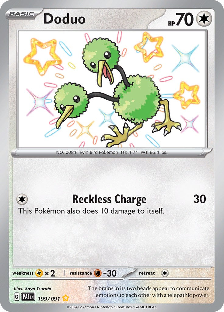 Doduo (199/091) [Scarlet & Violet: Paldean Fates] - Pokémon - Card Brawlers | Quebec | Canada |