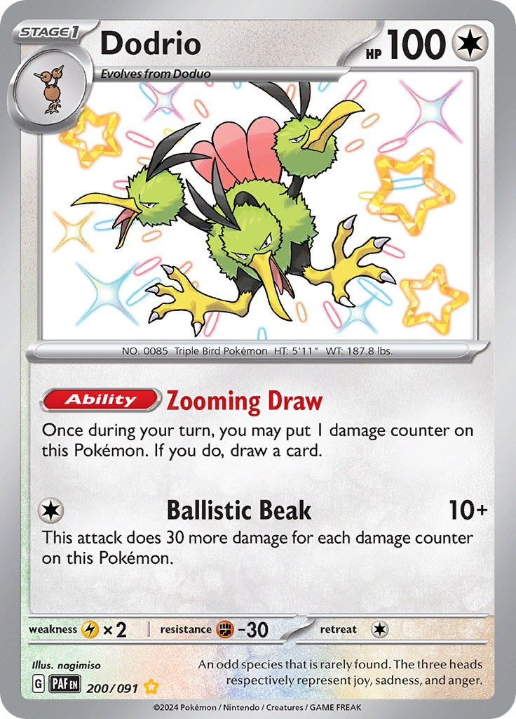 Dodrio (200/091) [Scarlet & Violet: Paldean Fates] - Pokémon - Card Brawlers | Quebec | Canada |