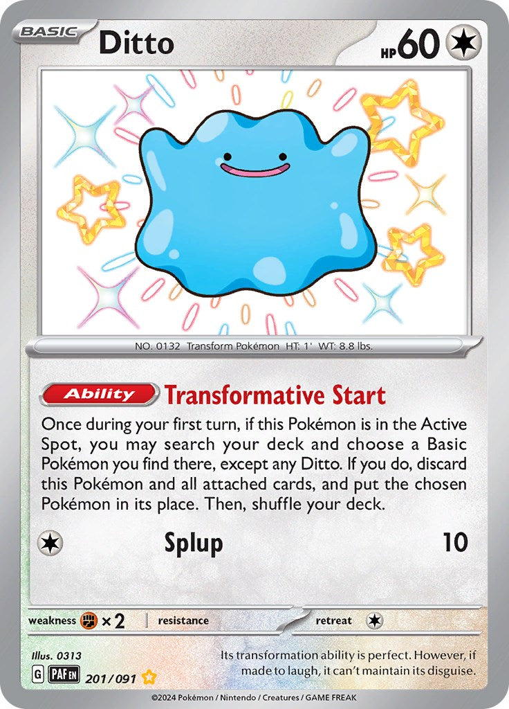 Ditto (201/091) [Scarlet & Violet: Paldean Fates] - Pokémon - Card Brawlers | Quebec | Canada |