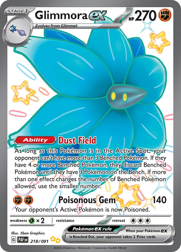 Glimmora ex (218/091) [Scarlet & Violet: Paldean Fates] - Pokémon - Card Brawlers | Quebec | Canada |