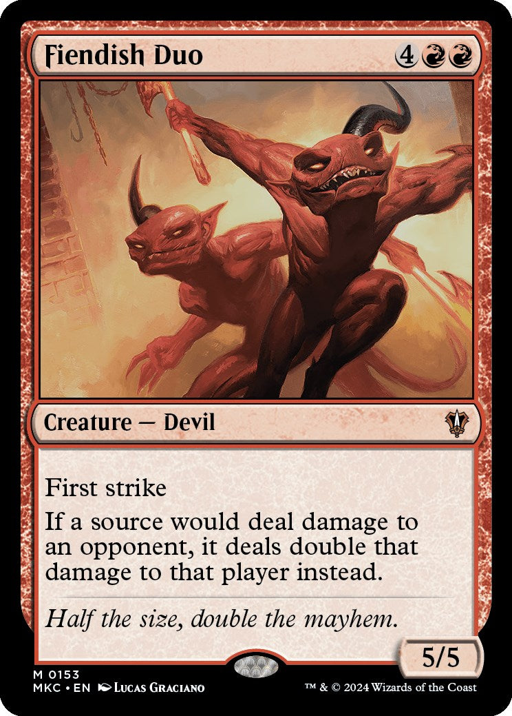 Fiendish Duo [Murders at Karlov Manor Commander] - Magic: The Gathering - Card Brawlers | Quebec | Canada |