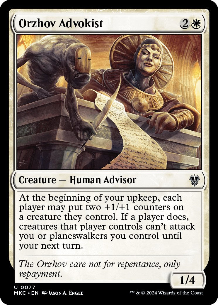 Orzhov Advokist [Murders at Karlov Manor Commander] - Magic: The Gathering - Card Brawlers | Quebec | Canada |
