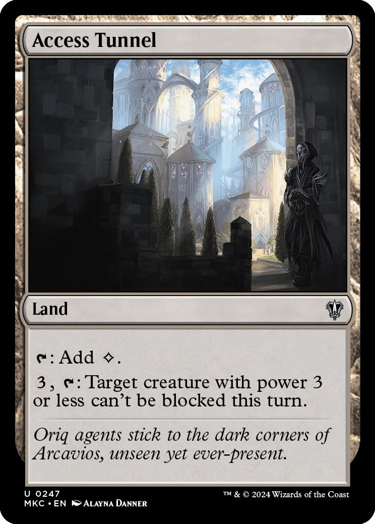Access Tunnel [Murders at Karlov Manor Commander] - Magic: The Gathering - Card Brawlers | Quebec | Canada |