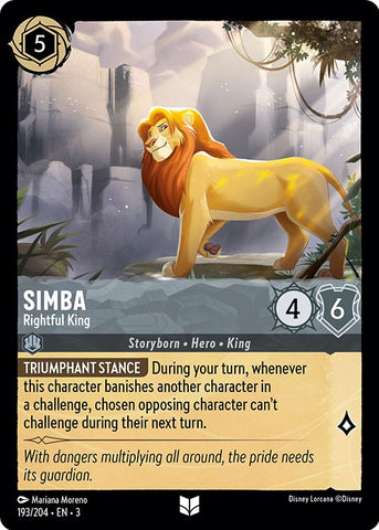 Simba - Rightful King (193/204) [Into the Inklands] - Card Brawlers | Quebec | Canada | Yu-Gi-Oh!