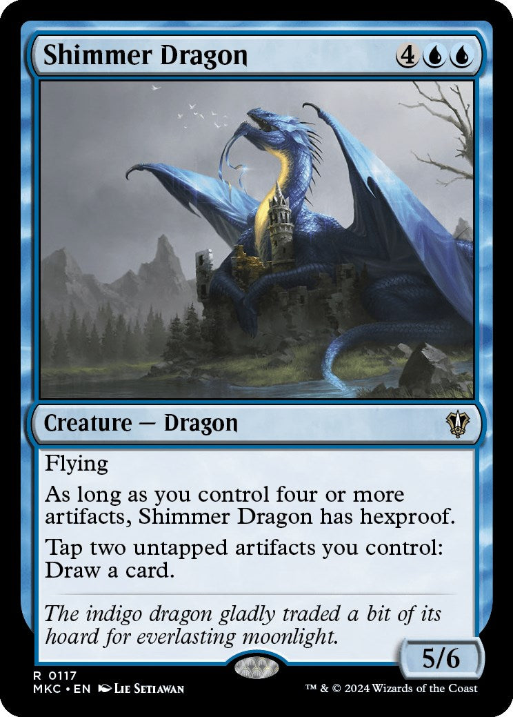 Shimmer Dragon [Murders at Karlov Manor Commander] - Magic: The Gathering - Card Brawlers | Quebec | Canada |