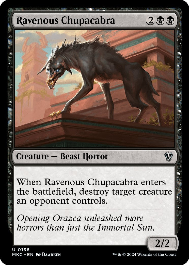 Ravenous Chupacabra [Murders at Karlov Manor Commander] - Magic: The Gathering - Card Brawlers | Quebec | Canada |