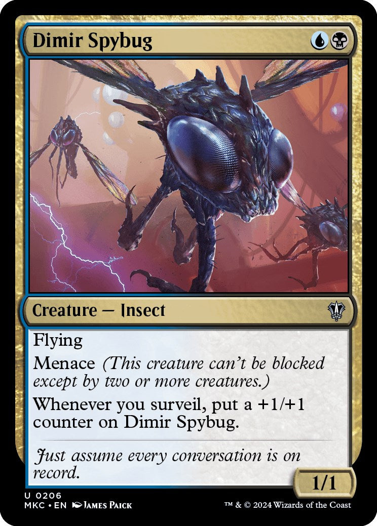 Dimir Spybug [Murders at Karlov Manor Commander] - Magic: The Gathering - Card Brawlers | Quebec | Canada |