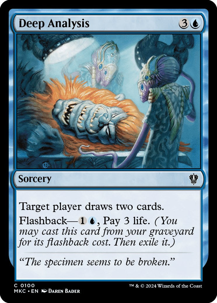 Deep Analysis [Murders at Karlov Manor Commander] - Magic: The Gathering - Card Brawlers | Quebec | Canada |