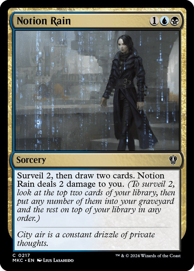 Notion Rain [Murders at Karlov Manor Commander] - Magic: The Gathering - Card Brawlers | Quebec | Canada |