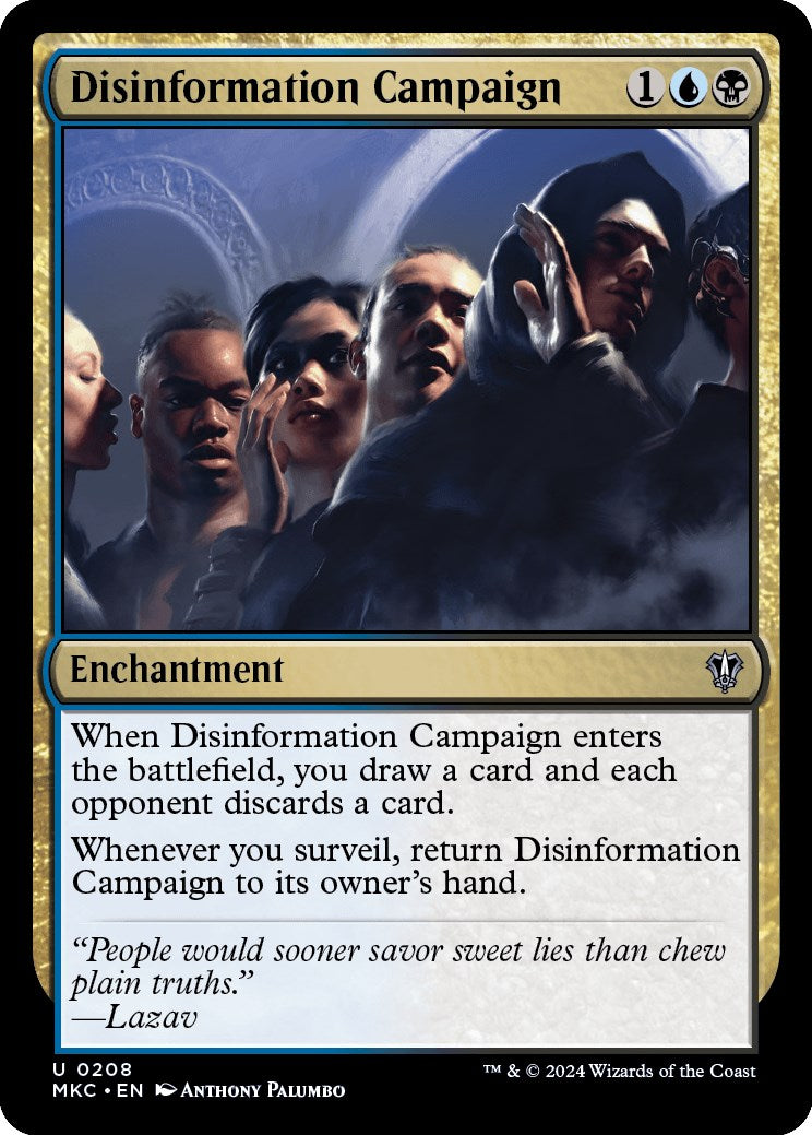 Disinformation Campaign [Murders at Karlov Manor Commander] - Magic: The Gathering - Card Brawlers | Quebec | Canada |