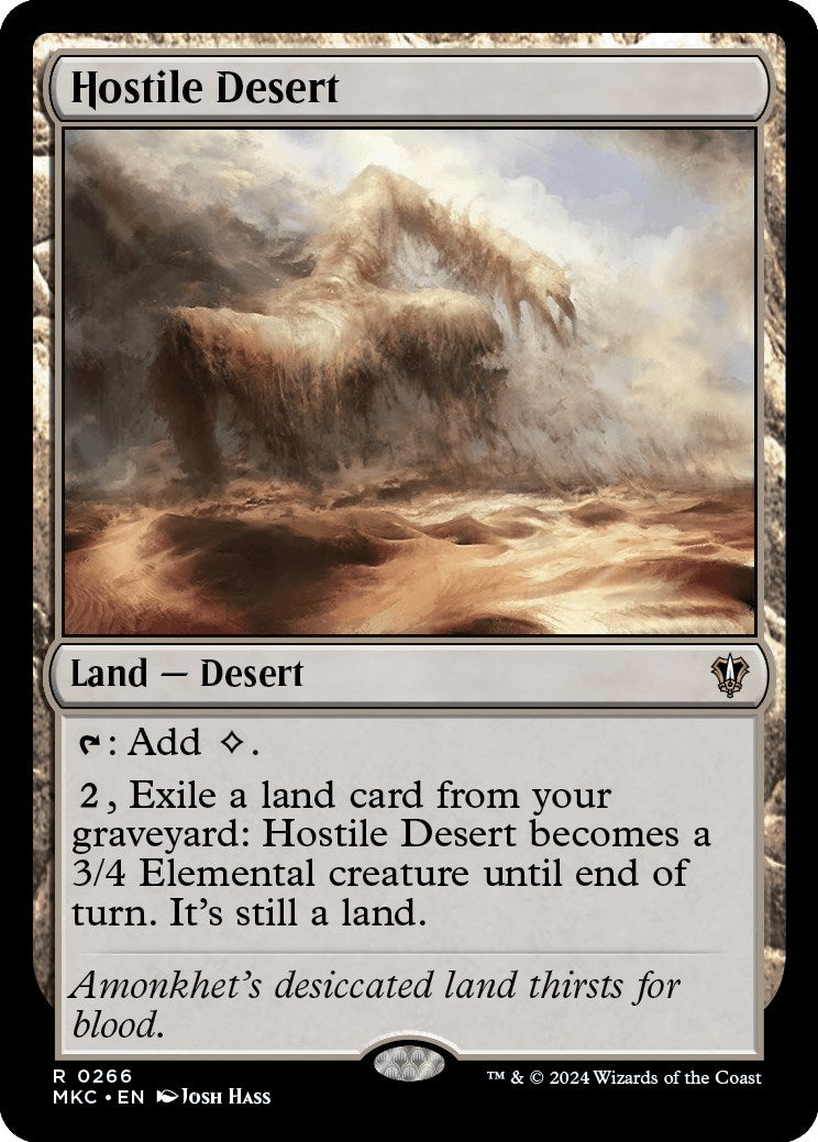 Hostile Desert [Murders at Karlov Manor Commander] - Magic: The Gathering - Card Brawlers | Quebec | Canada |