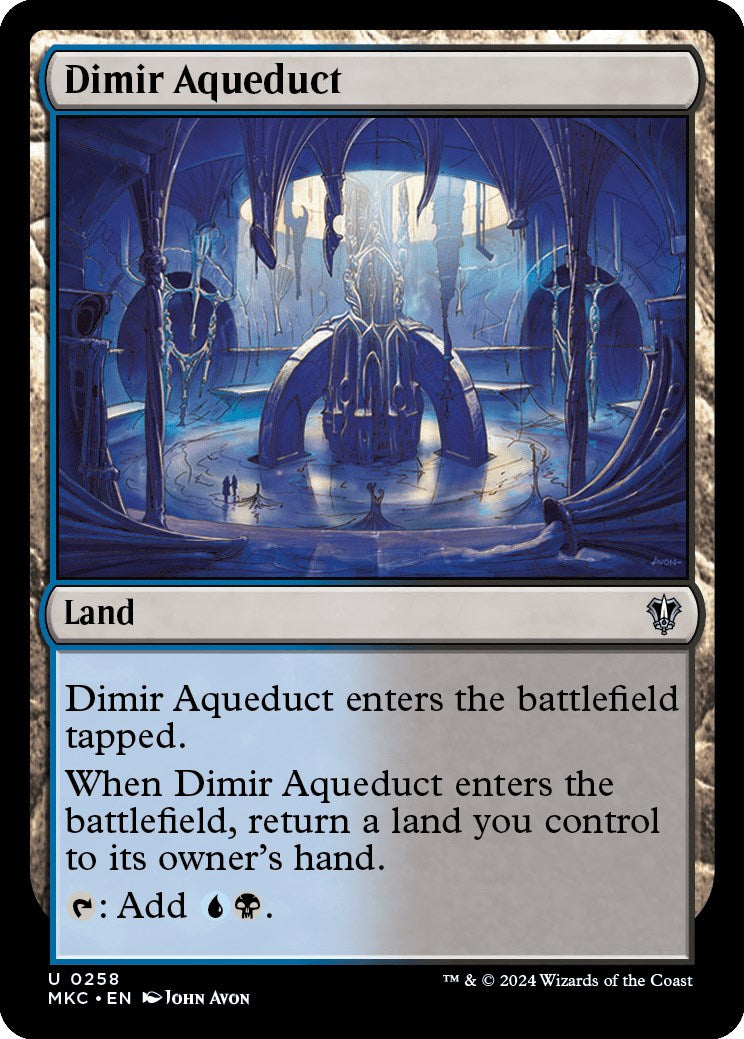 Dimir Aqueduct [Murders at Karlov Manor Commander] - Magic: The Gathering - Card Brawlers | Quebec | Canada |