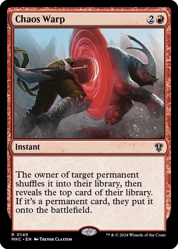 Chaos Warp [Murders at Karlov Manor Commander] - Magic: The Gathering - Card Brawlers | Quebec | Canada |