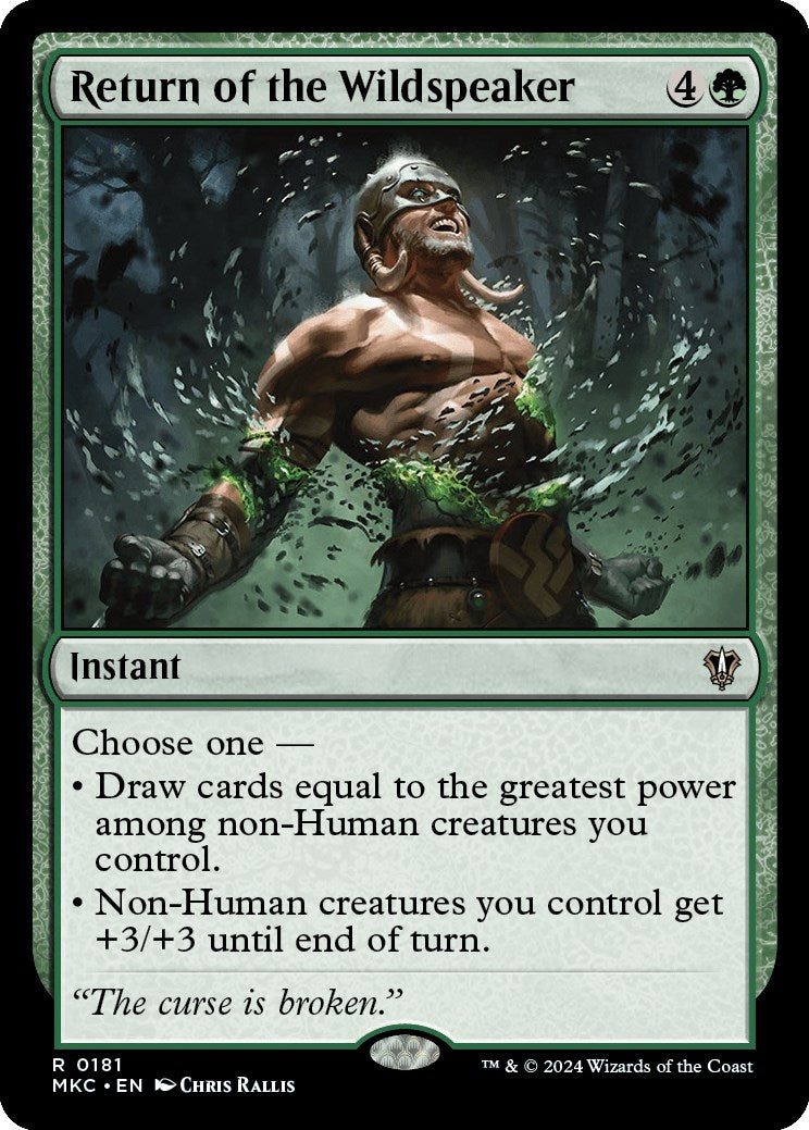 Return of the Wildspeaker [Murders at Karlov Manor Commander] - Magic: The Gathering - Card Brawlers | Quebec | Canada |