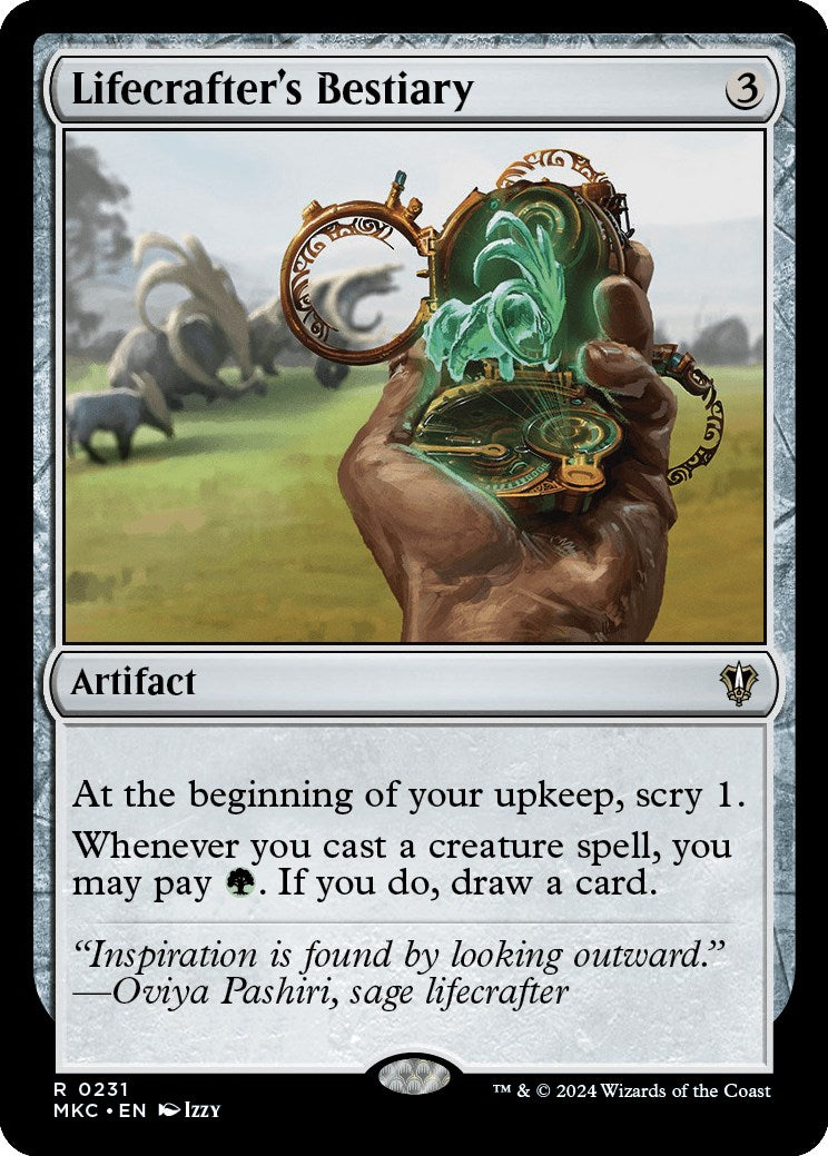 Lifecrafter's Bestiary [Murders at Karlov Manor Commander] - Magic: The Gathering - Card Brawlers | Quebec | Canada |