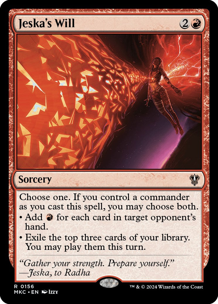 Jeska's Will [Murders at Karlov Manor Commander] - Magic: The Gathering - Card Brawlers | Quebec | Canada |