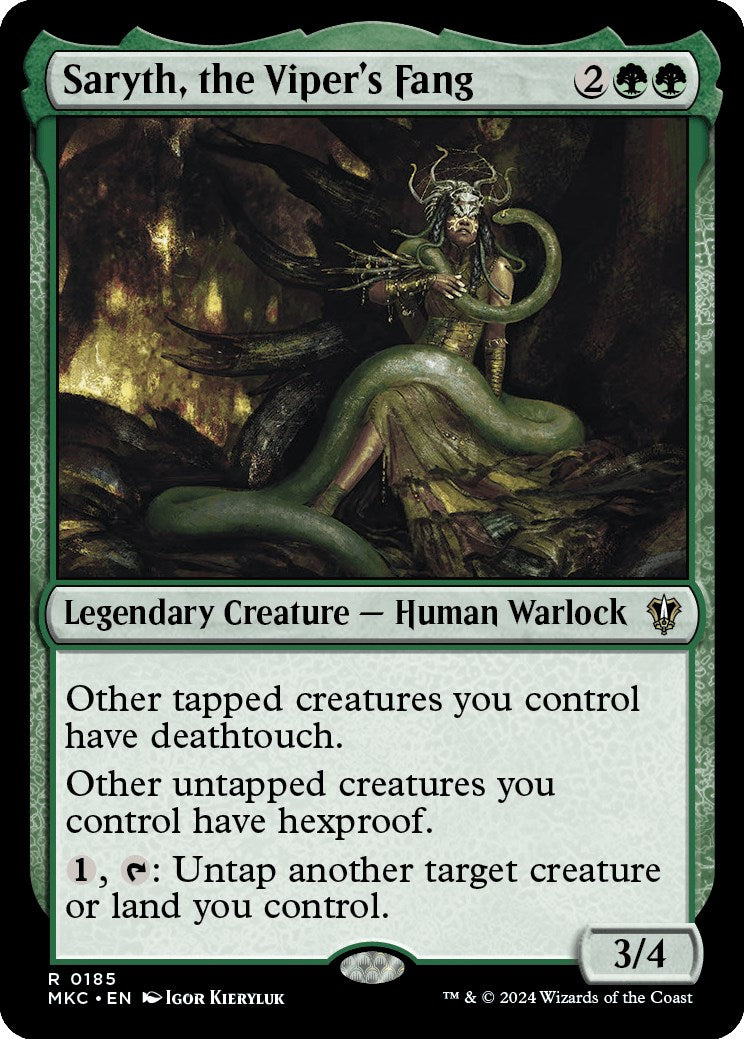 Saryth, the Viper's Fang [Murders at Karlov Manor Commander] - Magic: The Gathering - Card Brawlers | Quebec | Canada |