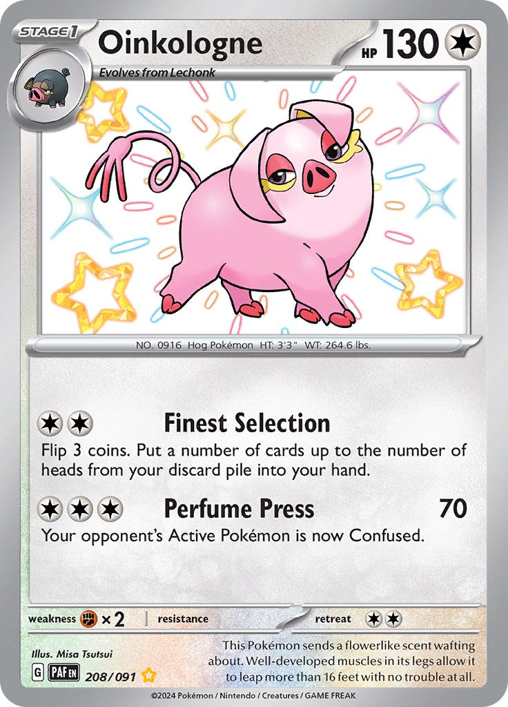 Oinkologne (208/091) [Scarlet & Violet: Paldean Fates] - Pokémon - Card Brawlers | Quebec | Canada |