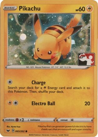Pikachu (065/202) (Cosmos Holo) [League & Championship Cards] - Pokémon - Card Brawlers | Quebec | Canada |