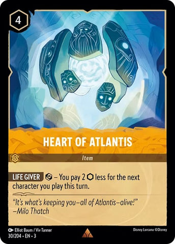 Heart of Atlantis (30/204) [Into the Inklands] - Card Brawlers | Quebec | Canada | Yu-Gi-Oh!