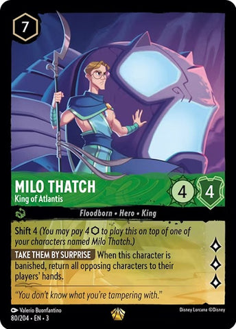 Milo Thatch - King of Atlantis (80/204) [Into the Inklands] - Card Brawlers | Quebec | Canada | Yu-Gi-Oh!