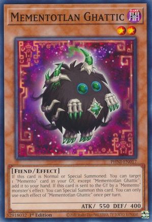 Mementotlan Ghattic [PHNI-EN017] Common - Yu-Gi-Oh! - Card Brawlers | Quebec | Canada |