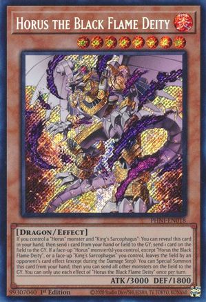 Horus the Black Flame Deity [PHNI-EN018] Secret Rare - Yu-Gi-Oh! - Card Brawlers | Quebec | Canada |