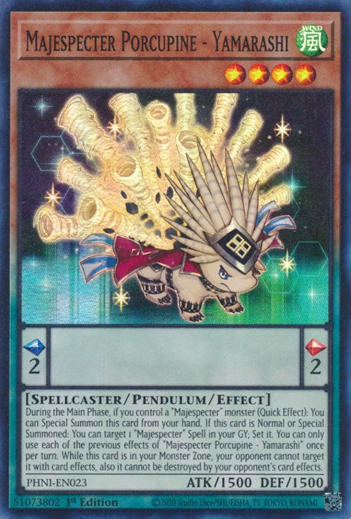 Majespecter Porcupine - Yamarashi [PHNI-EN023] Super Rare - Card Brawlers | Quebec | Canada | Yu-Gi-Oh!