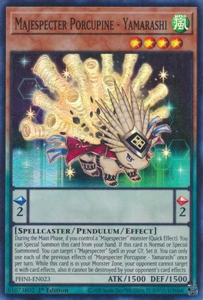 Majespecter Porcupine - Yamarashi [PHNI-EN023] Super Rare - Yu-Gi-Oh! - Card Brawlers | Quebec | Canada |