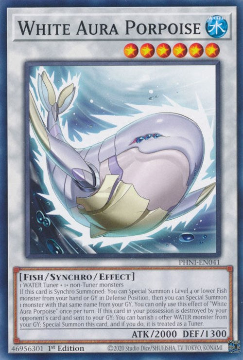 White Aura Porpoise [PHNI-EN041] Common - Card Brawlers | Quebec | Canada | Yu-Gi-Oh!