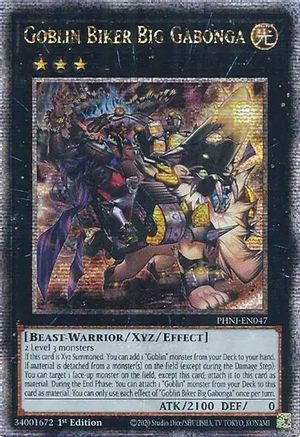 Goblin Biker Big Gabonga [PHNI-EN047] Quarter Century Secret Rare - Yu-Gi-Oh! - Card Brawlers | Quebec | Canada |