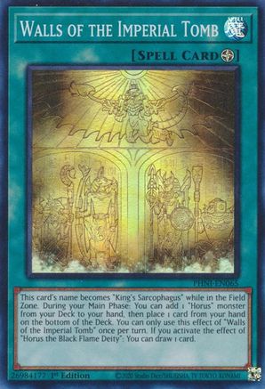 Walls of the Imperial Tomb [PHNI-EN065] Super Rare - Yu-Gi-Oh! - Card Brawlers | Quebec | Canada |